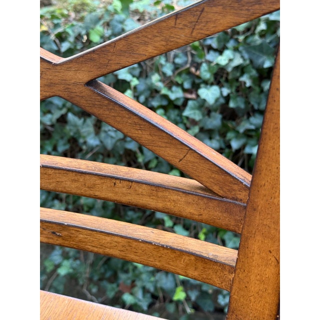 Ethan Allen “Tango” Cross Back Barstools - Set of 3 For Sale In New York - Image 6 of 12