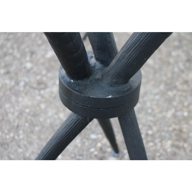 2010s Oryx Gazella Horn Tripod Side Tables by West Elm - A Pair For Sale - Image 5 of 9