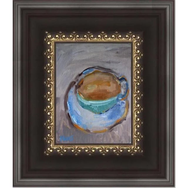 2020s Tea Cup Still Life, Original Oil Painting For Sale - Image 5 of 6