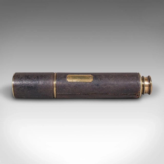 Antique Lord Bury 4 Draw Telescope, English, Terrestrial, Jh Steward, Victorian For Sale - Image 4 of 10