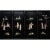 Fine Chinoiserie Coromandel 4-panel screen. Black lacquered wood, with bone, jade and mother-of-pearl inlay, depicting...