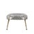 Mid-Century Black and White Geometric Footstool, Italy, 1950 For Sale - Image 3 of 9