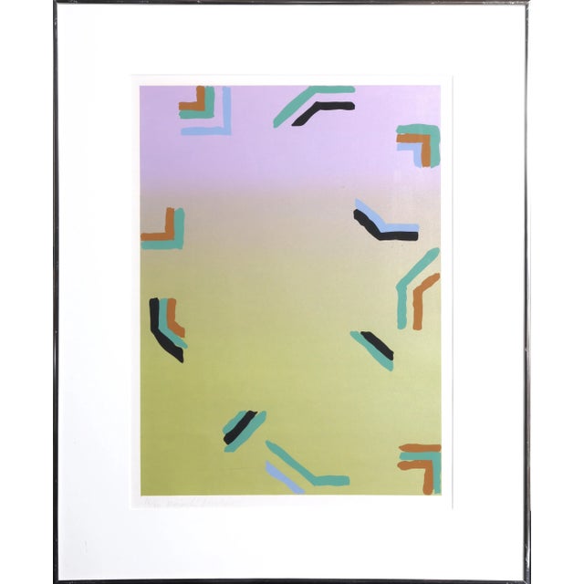 Abstract Minimalist Abstract Screenprint by Murata For Sale - Image 3 of 3