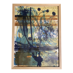 Sam Middleton (American, 1927-2015) Lithograph Signed and Framed Under Plexiglass