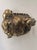 Late 20th Century Chinoiserie Gilded "Faux Bronze" Laughing Buddha Statue on Wooden Base For Sale - Image 11 of 11