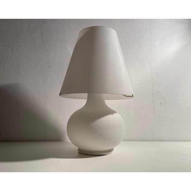 Glass Murano Glass Table Lamp, 1970s For Sale - Image 7 of 9