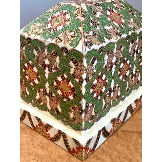 Vintage Inlay Stone Box For Sale - Image 10 of 12
