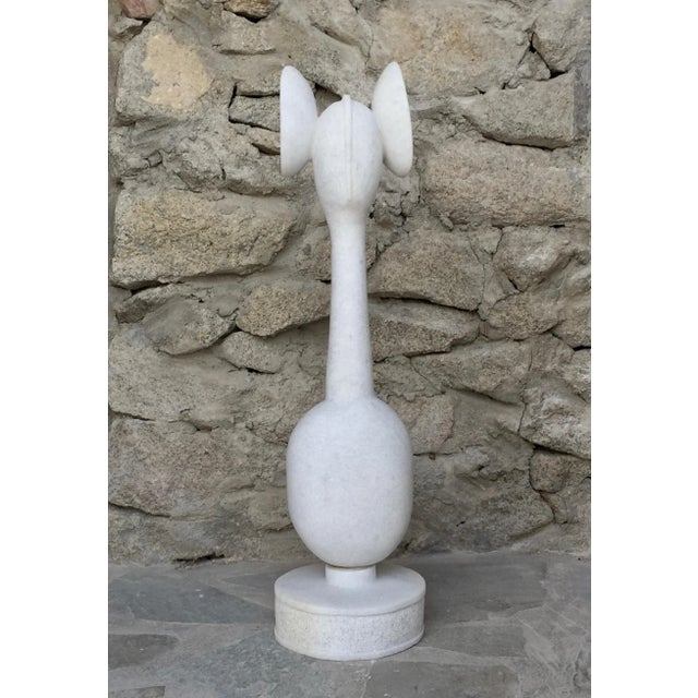 Hand Carved Marble Sculpture by Tom Von Kaenel For Sale - Image 4 of 7