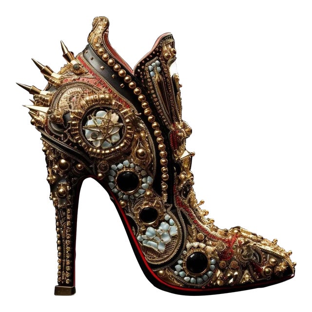 30' X 30' Luxury Fashion Photography 'Shoe' by Diane Grant Studio, Unframed For Sale