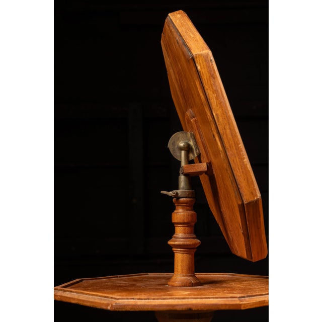 Early 20th Century Wooden Shaving Mirror For Sale - Image 4 of 6