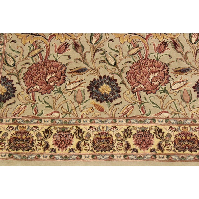 Shabby Chic Kamal Pak-Persian Taupe/Gold Wool Rug - 4'0'' X 6'0'' For Sale - Image 4 of 9
