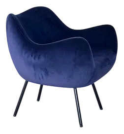Rm58 Soft Synergy Wool Seat and Powder-Coated Black Steel Armchair by Vzor
