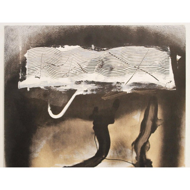 Illustration 1983 Tàpies Exhibition Poster - Galerie Maeght Lelong Paris For Sale - Image 3 of 3