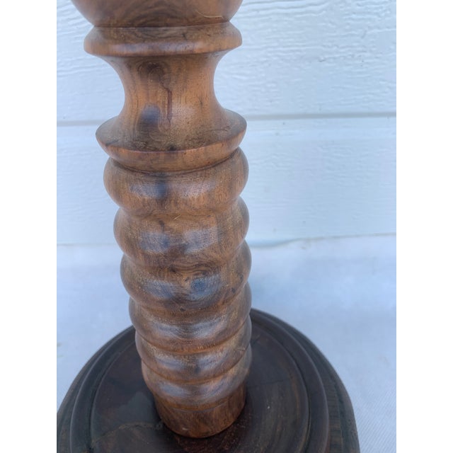 Brown Container on High Leg in Mahogany Wood, 1890s For Sale - Image 8 of 18