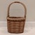 Vintage French Style Hand Woven Market Wicker Basket With Handles For Sale - Image 12 of 12