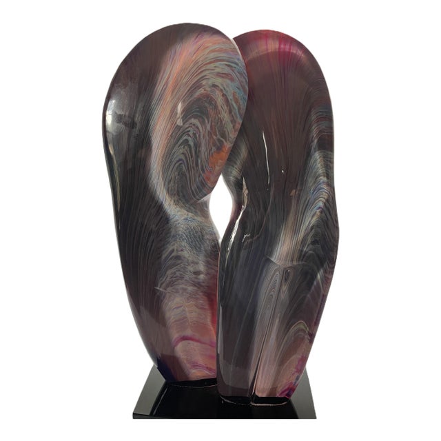 Dino Rosin “Simbosi” Calcedonia Abstract Multicolor Glass Sculpture For Sale