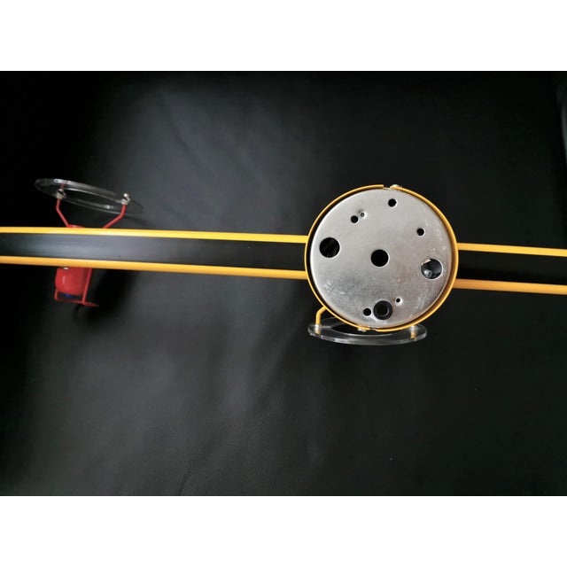 80s Postmodern 3-Head Metal Fixture, Memphis Style Primary Color Spot Lamp by Paulmann For Sale - Image 10 of 10