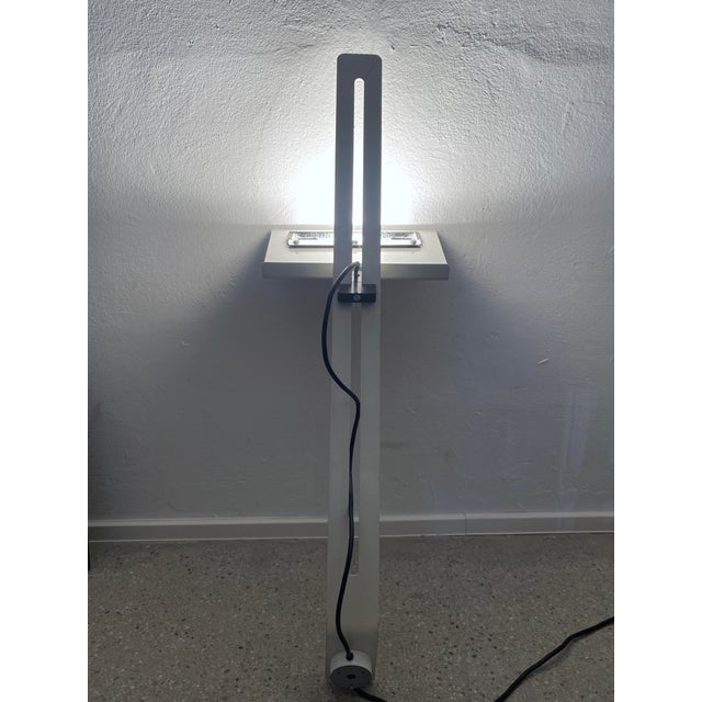 White Domea Wall Lamp by Bruno Gecchelin for Oluce, 1970s For Sale - Image 8 of 10