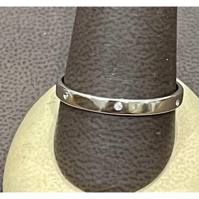 6 Flush Set Bezel Diamond Eternity Wedding Band in 14 Karat White Gold For Sale - Image 18 of 18