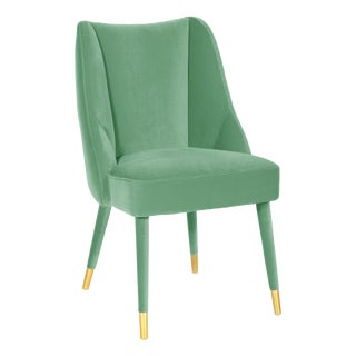 Figueroa Dining Chair in Green Velvet from Insidherland For Sale
