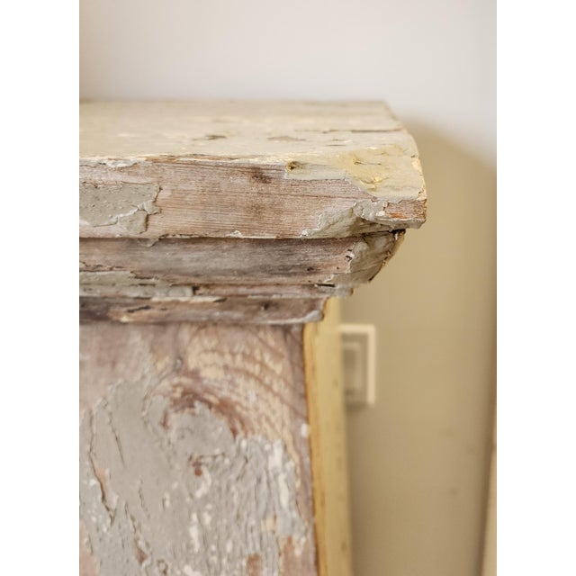 Greige Antique Architectural Plinth/Pedestal For Sale - Image 8 of 14