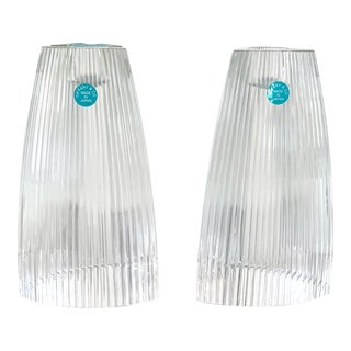 Tiffany Crystal Candleholders, a Pair For Sale