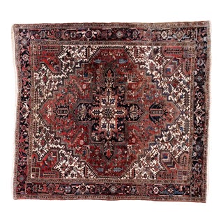 Middle Eastern Square Heriz Rug For Sale