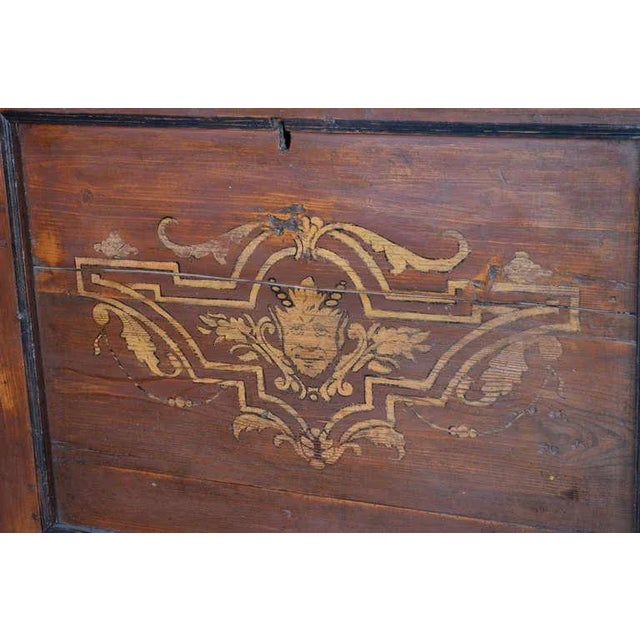 Painted Country Hope Chest For Sale - Image 4 of 5