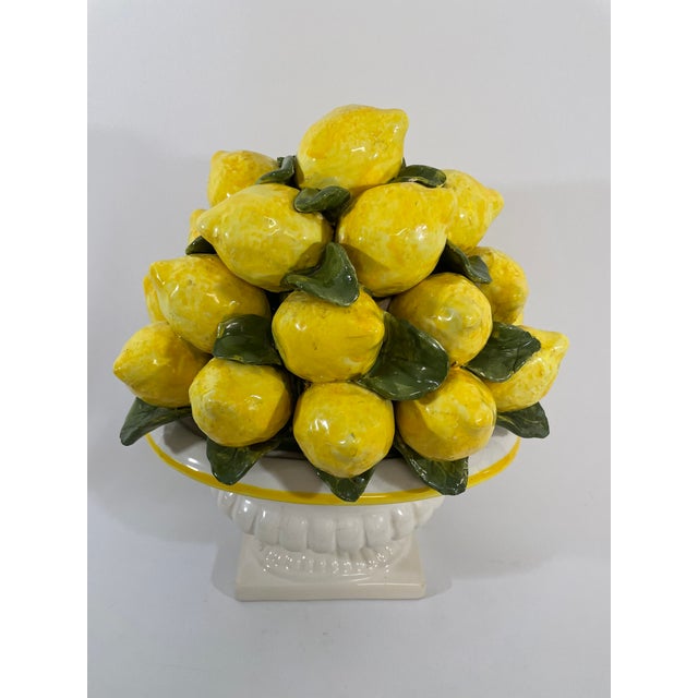 Farmhouse Large Vintage Italian Style Lemon Topiary Centerpiece For Sale - Image 3 of 18