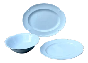 Vintage Johnson Brothers Greydawn Serving Set - 3 Pieces