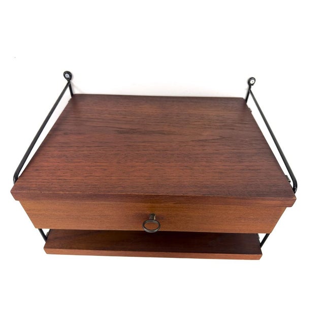Vintage Teak Wall Shelf by Kajsa & Nils Nisse Strinning for String, 1960s, Set of 2 For Sale - Image 3 of 16