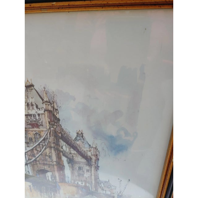 Vintage Tower Bridge London Print For Sale In Orlando - Image 6 of 9