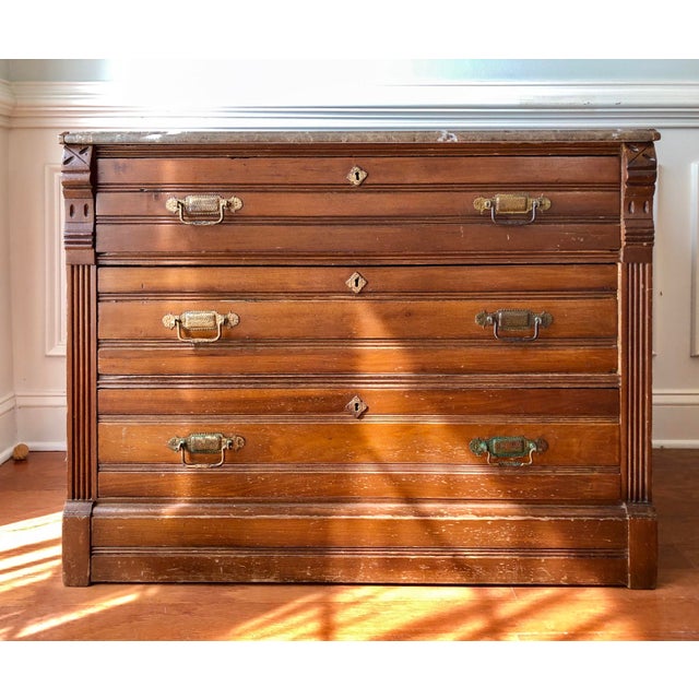 Check out our chest of drawers selection for the very best in unique or custom, handmade pieces from our bedroom furniture shops. 1870 english eastlake chest of drawers in walnut with marble top