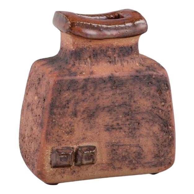Ceramic Vase by Curt Magnus Addin, 1970s For Sale