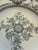 Floral Star patterned, transfer ware china plate for serving or display.