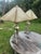 1950s Mid-Century Modern Atomic Brutalist Majestic Lamp Set ~ Original Fiberglass Shades For Sale - Image 14 of 18