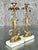 Vintage Regency Brass Dog Candlesticks - A Pair For Sale - Image 4 of 9