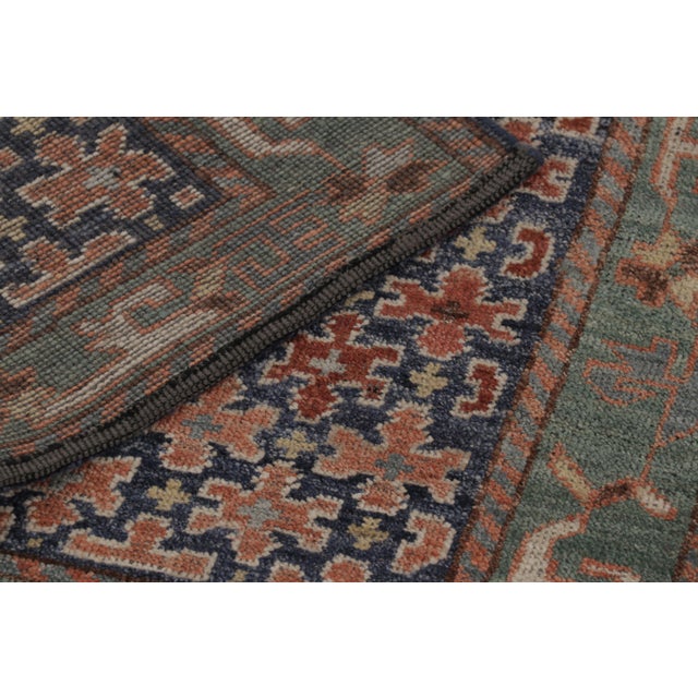 Beige Rug & Kilim’s Shahsavan Persian Inspired Square Rug, Playful Floral Patterns For Sale - Image 8 of 8