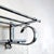 A very attractive small wall-mounted coat rack with two wall screws each, Art Deco style, made of chrome-plated brass, in...