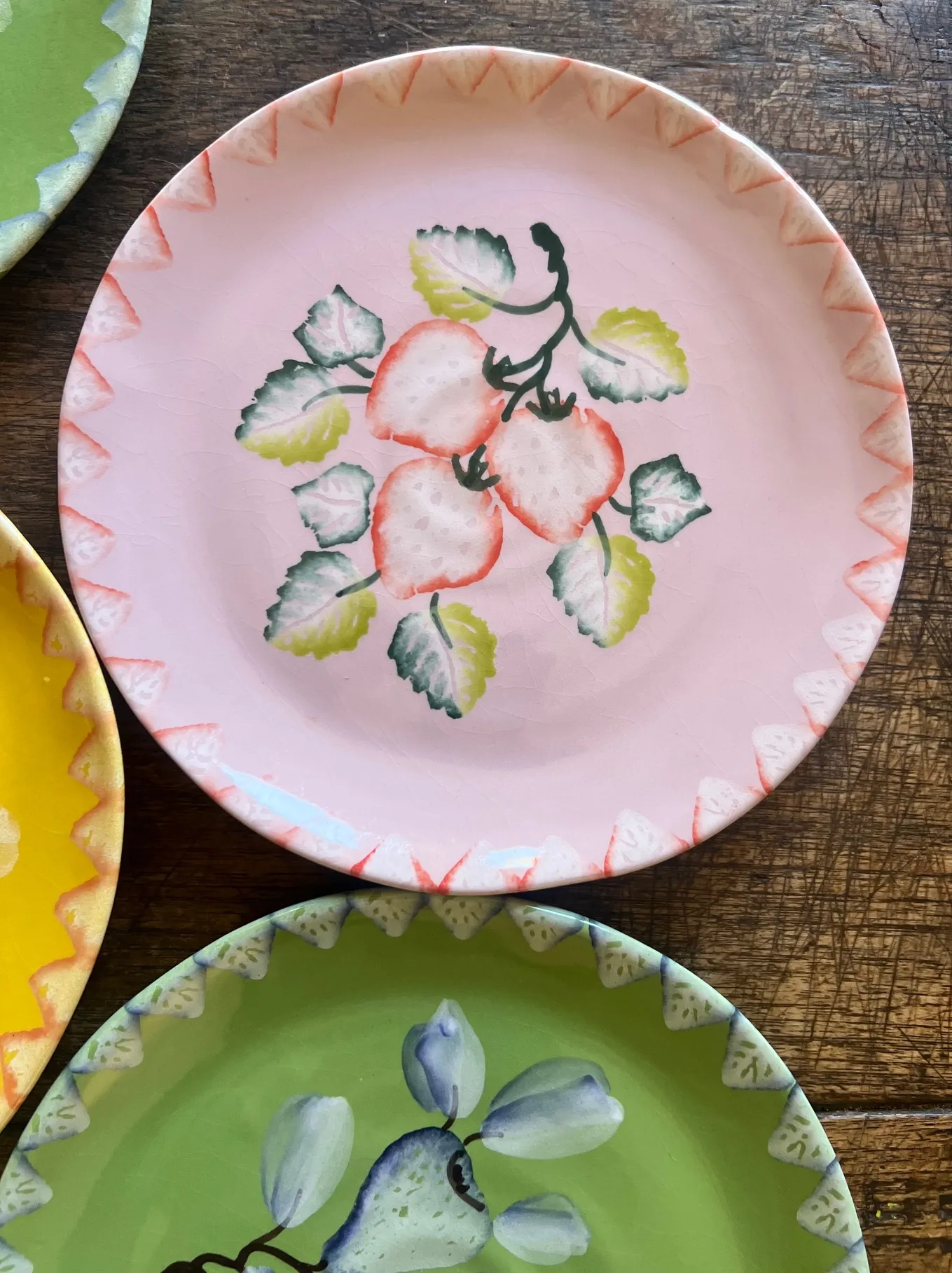 Italica Ars Hand Painted Plates- Set of 6, C. 1980's | Chairish