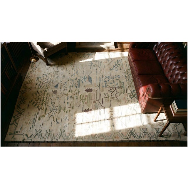 Early 20th Century Scenic American Hooked Rug ( 5" x 10'8" - 196 x 325 ) For Sale - Image 13 of 15