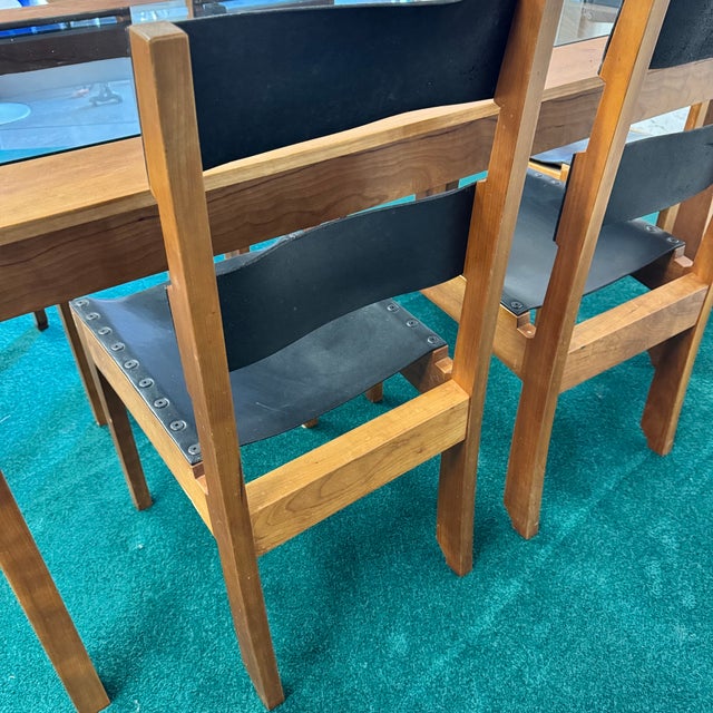 Artisan Made One Off Solid Cherry Dining Set by Charles Radtke For Sale - Image 18 of 18