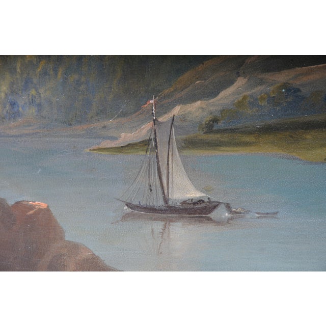 Romantic Artist, River Landscape, 19th Century, Oil Painting, Framed For Sale - Image 12 of 18