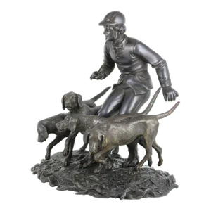 A Viennese Patinated Bronze Sculpture by Franz Bergmann