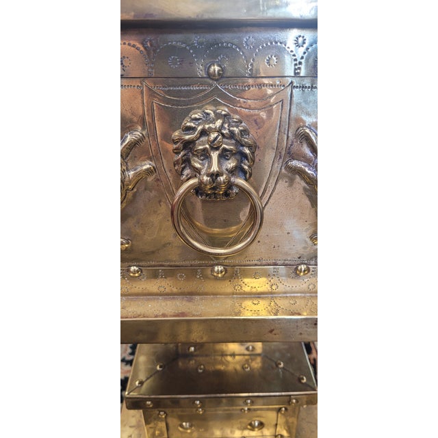 Antique Brass Wrapped Champaign or Ice Bucket For Sale - Image 14 of 18