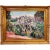 Large Impressionist Garden Landscape Oil Painting in Ornate Gilt Frame by P. M. Overton For Sale - Image 14 of 14