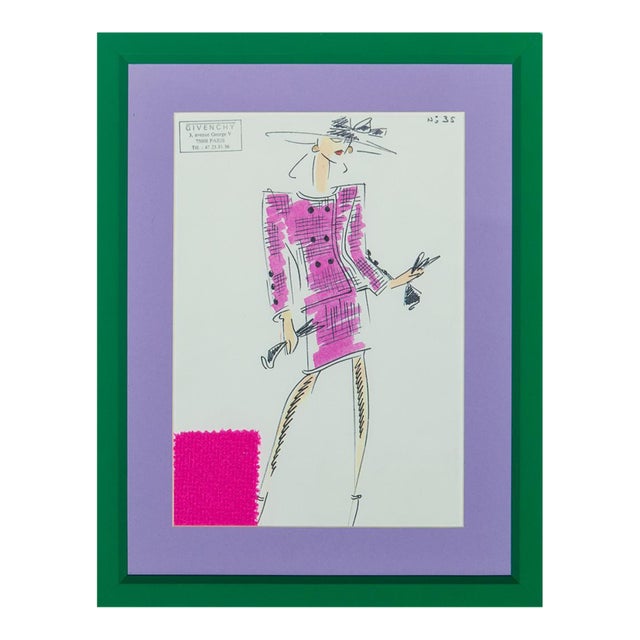 1980s Givenchy Paris Fashion Plate No. 35 For Sale