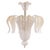 DUTIES FREE A refined Italian chandelier crafted in authentic Murano glass, featuring a sophisticated composition of white...