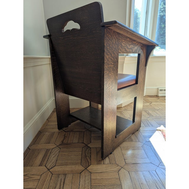 Arts & Crafts Stickley Mission Chair; Charles P. Limbert Style For Sale - Image 3 of 11
