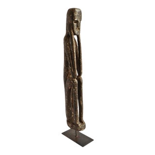 Antique Indian Wood Tribal Sculpture For Sale
